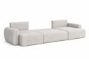 Kaiser Möbel Ecksofa Ariel UXL mit Schlaffunktion und Bettkasten Beige Cordstoff Bild 5