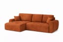 Kaiser Möbel Ecksofa Ivo L mit Schlaffunktion und Bettkasten Braun Velours Bild 3