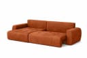 Kaiser Möbel Ecksofa Ivo L mit Schlaffunktion und Bettkasten Braun Velours Bild 4