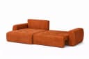 Kaiser Möbel Ecksofa Ivo L mit Schlaffunktion und Bettkasten Braun Velours Bild 5