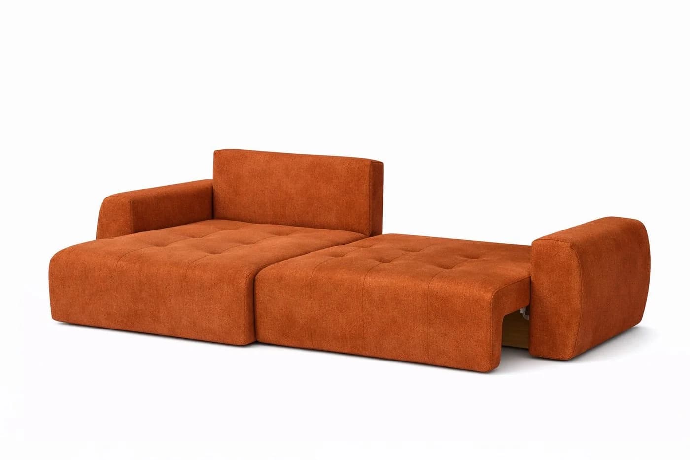 Kaiser Möbel Ecksofa Ivo L mit Schlaffunktion und Bettkasten Braun Velours - Bild 5