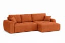Kaiser Möbel Ecksofa Ivo L mit Schlaffunktion und Bettkasten Cordstoff Orange Bild 3