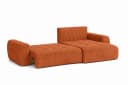 Kaiser Möbel Ecksofa Ivo L mit Schlaffunktion und Bettkasten Cordstoff Orange Bild 5