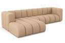 Kaiser Möbel Ecksofa Grand L 287 cm Beige Veloursstoff Salvador Bild 3