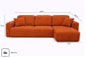 Kaiser Ecksofa Bingo L mit Bettkasten & Schlaffunktion Cord Poso Bild 2