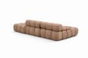 Kaiser Möbel Ecksofa Selia L-Form mit Hocker Veloursstoff Salvador Beige Bild 5