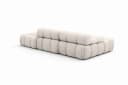 Kaiser Möbel Ecksofa Selia L mit Hocker, Beige, Bouclé-Stoff Abriamo Bild 5