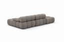Kaiser Möbel Ecksofa Selia L mit Hocker, Braun, Bouclé-Stoff Bild 5