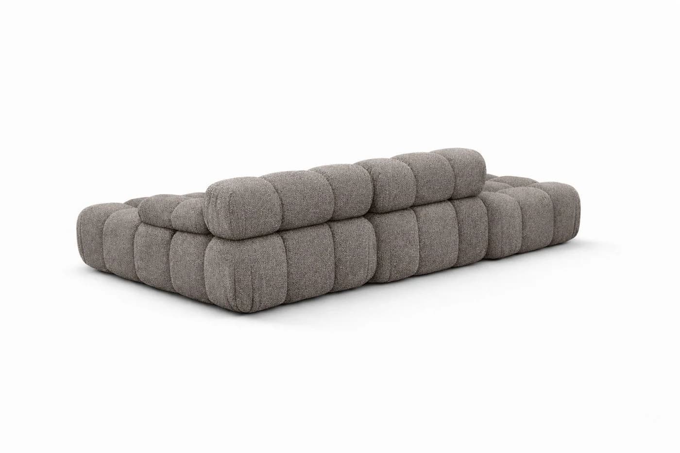 Kaiser Möbel Ecksofa Selia L mit Hocker, Braun, Bouclé-Stoff - Bild 5