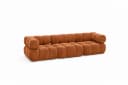 Kaiser Möbel Selia 3-Sitzer-Sofa Braun Veloursstoff Salvador Modern Bild 1