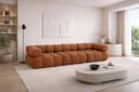 Kaiser Möbel Selia 3-Sitzer-Sofa Braun Veloursstoff Salvador Modern Bild 2