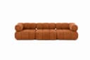 Kaiser Möbel Selia 3-Sitzer-Sofa Braun Veloursstoff Salvador Modern Bild 3