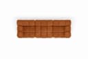 Kaiser Möbel Selia 3-Sitzer-Sofa Braun Veloursstoff Salvador Modern Bild 4
