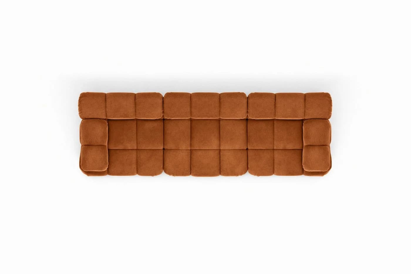 Kaiser Möbel Selia 3-Sitzer-Sofa Braun Veloursstoff Salvador Modern - Bild 4