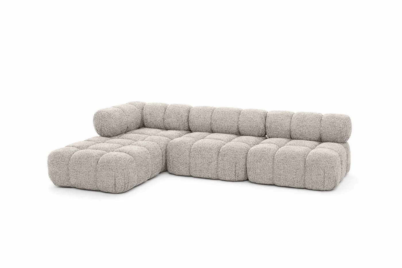 Kaiser Möbel Ecksofa L-Form Beige Bouclé Abriamo Selia - Bild 3