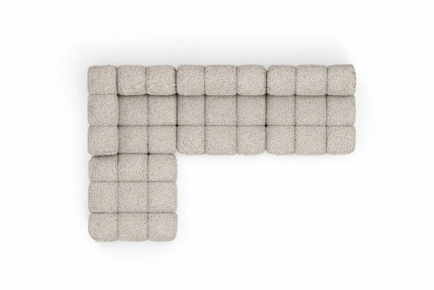 Kaiser Möbel Ecksofa L-Form Beige Bouclé Abriamo Selia - Bild 4