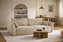 Kaiser Möbel Schlafsofa Zephira mit Bettkasten Chenille-Stoff FLOW Beige Bild 2