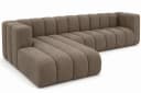 Kaiser Möbel Ecksofa Salvador Grand L Dunkelbeige Samt Bild 3