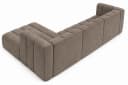 Kaiser Möbel Ecksofa Salvador Grand L Dunkelbeige Samt Bild 5