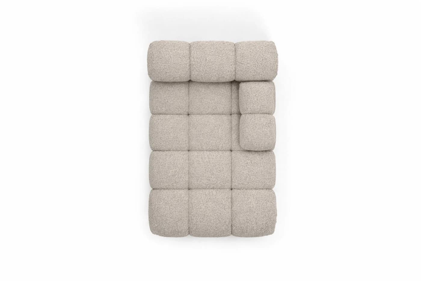 Kaiser Möbel Chaiselongue modular Beige Bouclé Abriamo Selia - Bild 4