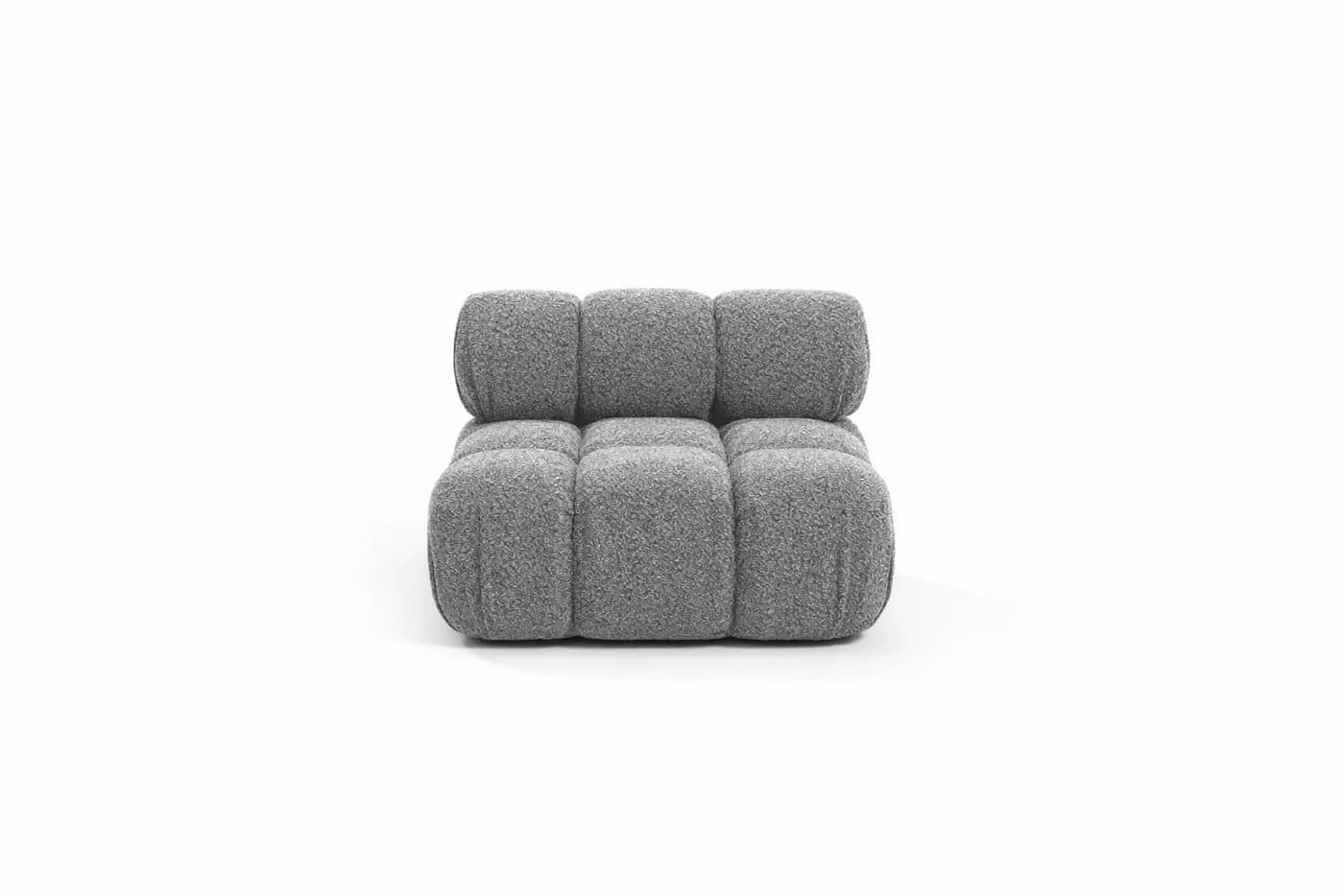 Kaiser Möbel SELIA Sofa-Mittelelement Grau Stoff Abriamo - Bild 3