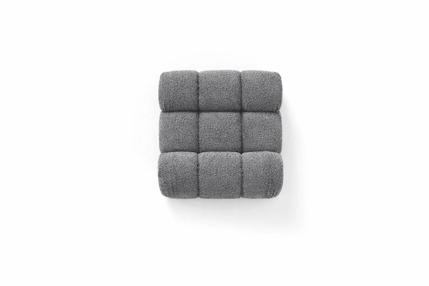 Kaiser Möbel SELIA Sofa-Mittelelement Grau Stoff Abriamo - Bild 4