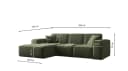 Kaiser Möbel Ecksofa Siena L-Form Grün Stoff Bild 3