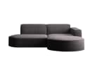 Kaiser Möbel Ecksofa MODENA STUDIO L-Form Cord Dunkelgrau Bild 1