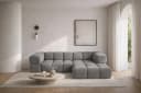 Kaiser Möbel Ecksofa AVERRO Velours Bluvel Grau Modern Bild 2