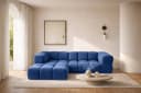 Kaiser Möbel Ecksofa AVERRO Premium-Velours Bluvel Modernes Design Bild 2
