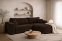 Kaiser Möbel Ecksofa ROUND ONE Cord Beige Schlaffunktion Bild 2