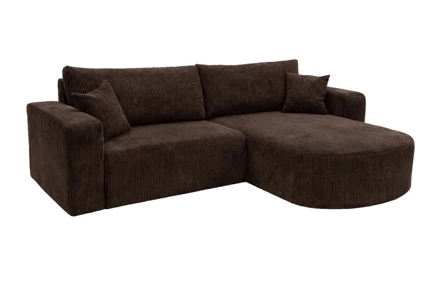 Kaiser Möbel Ecksofa ROUND ONE Cord Beige Schlaffunktion - Bild 3