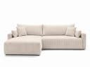 Kaiser Möbel Ecksofa JAPANDI mit Schlaffunktion & Bettkasten Beige Cord Bild 1