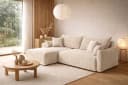 Kaiser Möbel Ecksofa JAPANDI mit Schlaffunktion & Bettkasten Beige Cord Bild 2