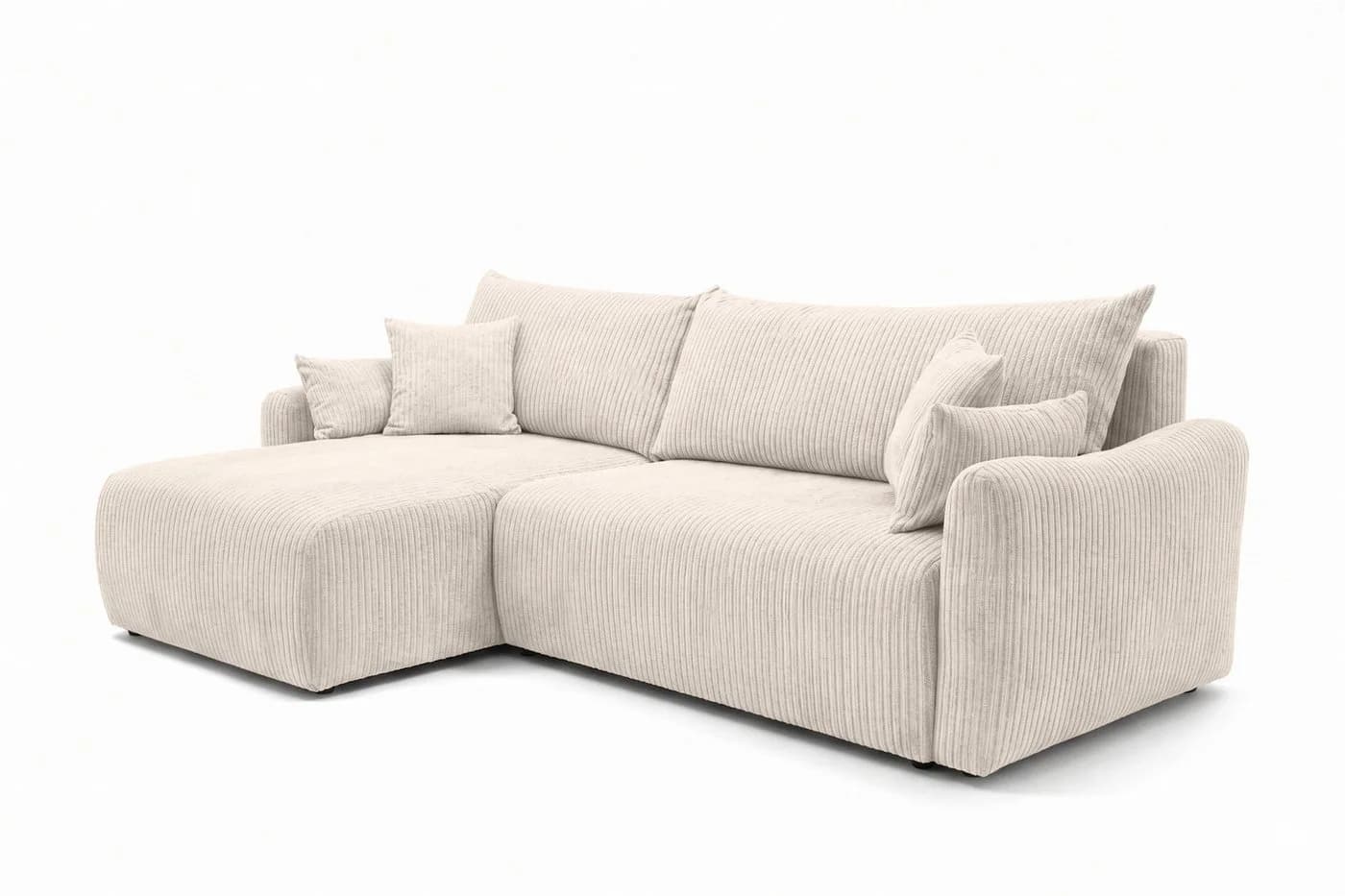 Kaiser Möbel Ecksofa JAPANDI mit Schlaffunktion & Bettkasten Beige Cord - Bild 3