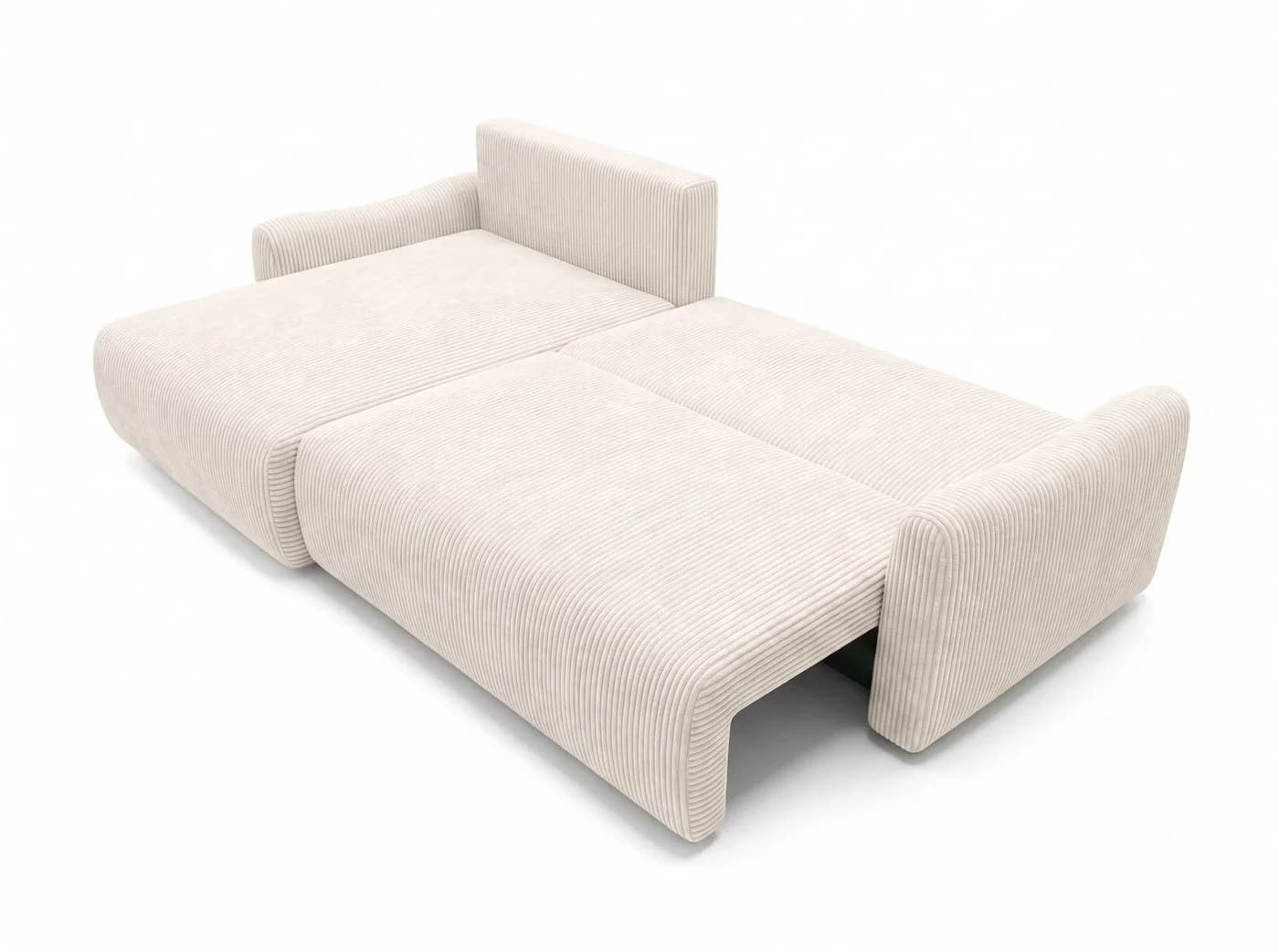 Kaiser Möbel Ecksofa JAPANDI mit Schlaffunktion & Bettkasten Beige Cord - Bild 5