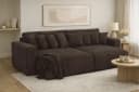 Kaiser Möbel Schlafsofa PIANO DOUBLE Cordstoff Poso Braun Bild 2