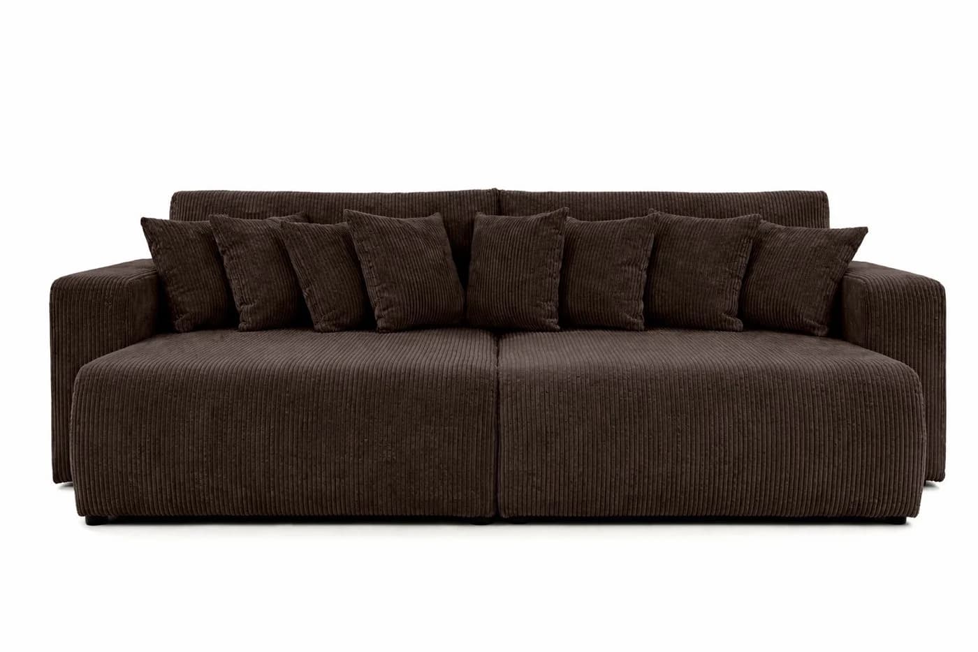 Kaiser Möbel Schlafsofa PIANO DOUBLE Cordstoff Poso Braun - Bild 3