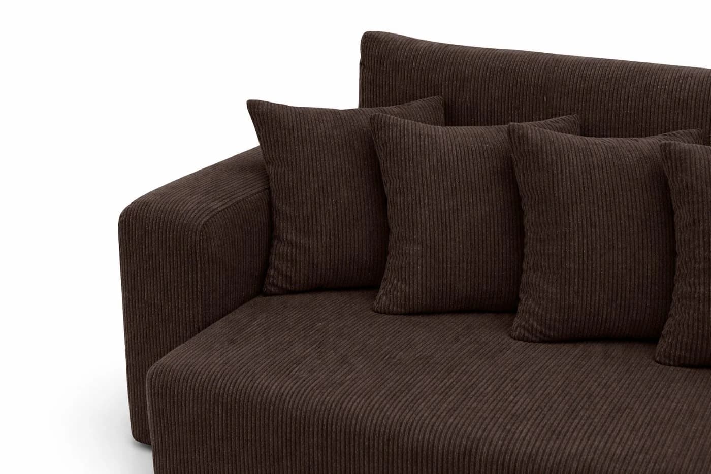 Kaiser Möbel Schlafsofa PIANO DOUBLE Cordstoff Poso Braun - Bild 5