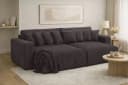 Kaiser Möbel Schlafsofa PIANO DOUBLE Cordstoff Poso Dunkelgrau Bild 2