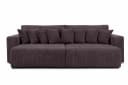 Kaiser Möbel Schlafsofa PIANO DOUBLE Cordstoff Poso Dunkelgrau Bild 3