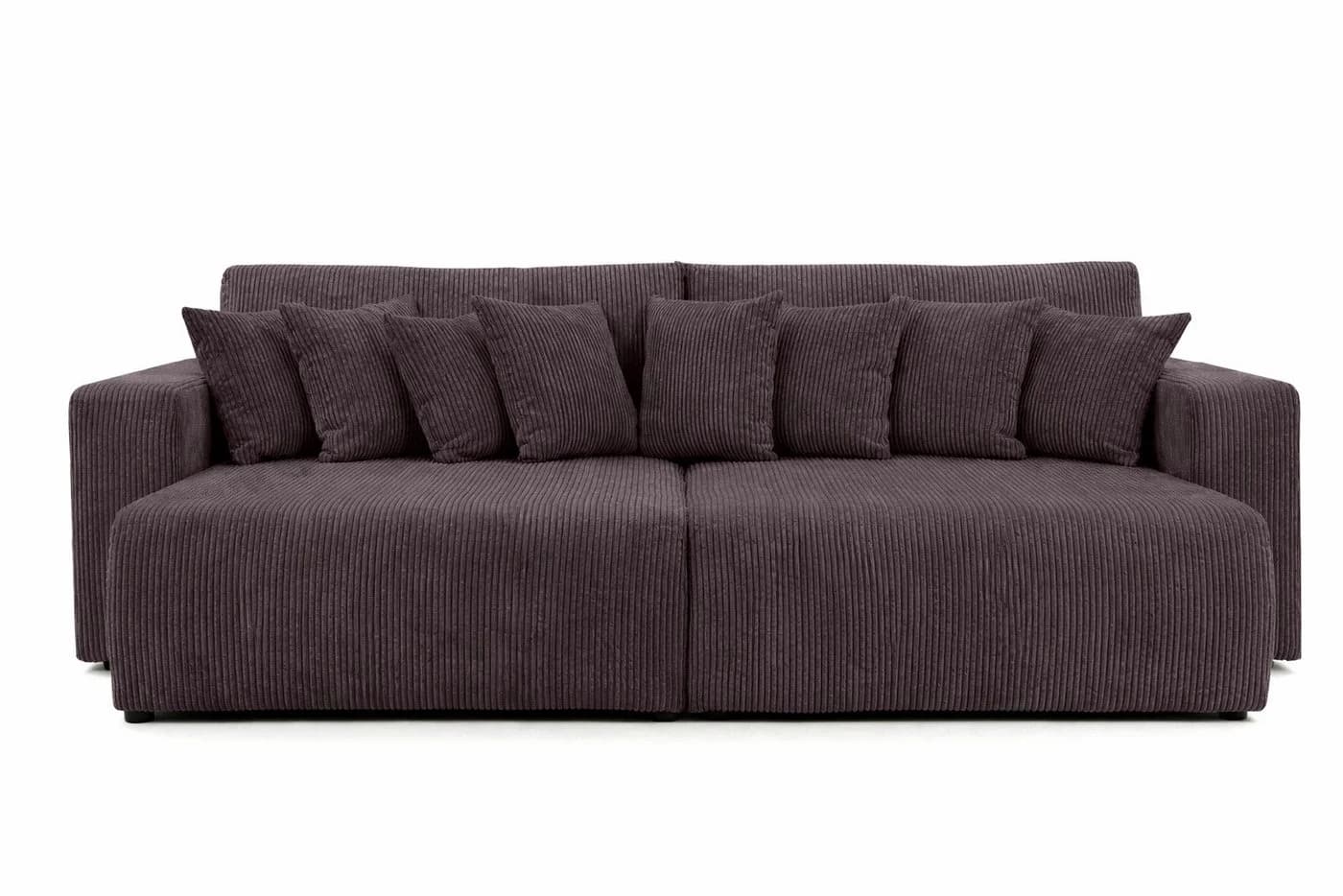 Kaiser Möbel Schlafsofa PIANO DOUBLE Cordstoff Poso Dunkelgrau - Bild 3