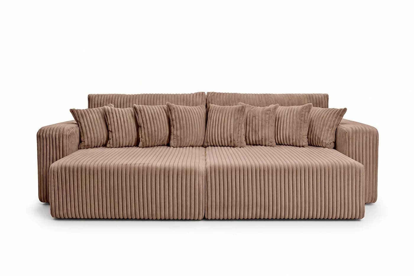 Kaiser Möbel Schlafsofa PIANO DOUBLE mit Bettkasten Cordstoff Tilia Braun - Bild 3