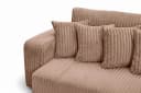 Kaiser Möbel Schlafsofa PIANO DOUBLE mit Bettkasten Cordstoff Tilia Braun Bild 5