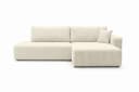 Kaiser Möbel Ecksofa OPEN XL mit Schlaffunktion und Bettkasten Beige Cordstoff Bild 1