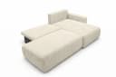 Kaiser Möbel Ecksofa OPEN XL mit Schlaffunktion und Bettkasten Beige Cordstoff Bild 5