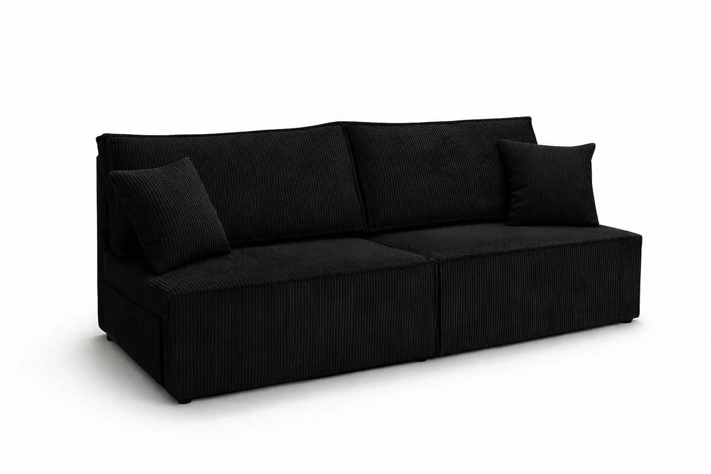 Kaiser Möbel Schlafsofa BEST MINI mit Bettkasten und Schlaffunktion Schwarz - Bild 3