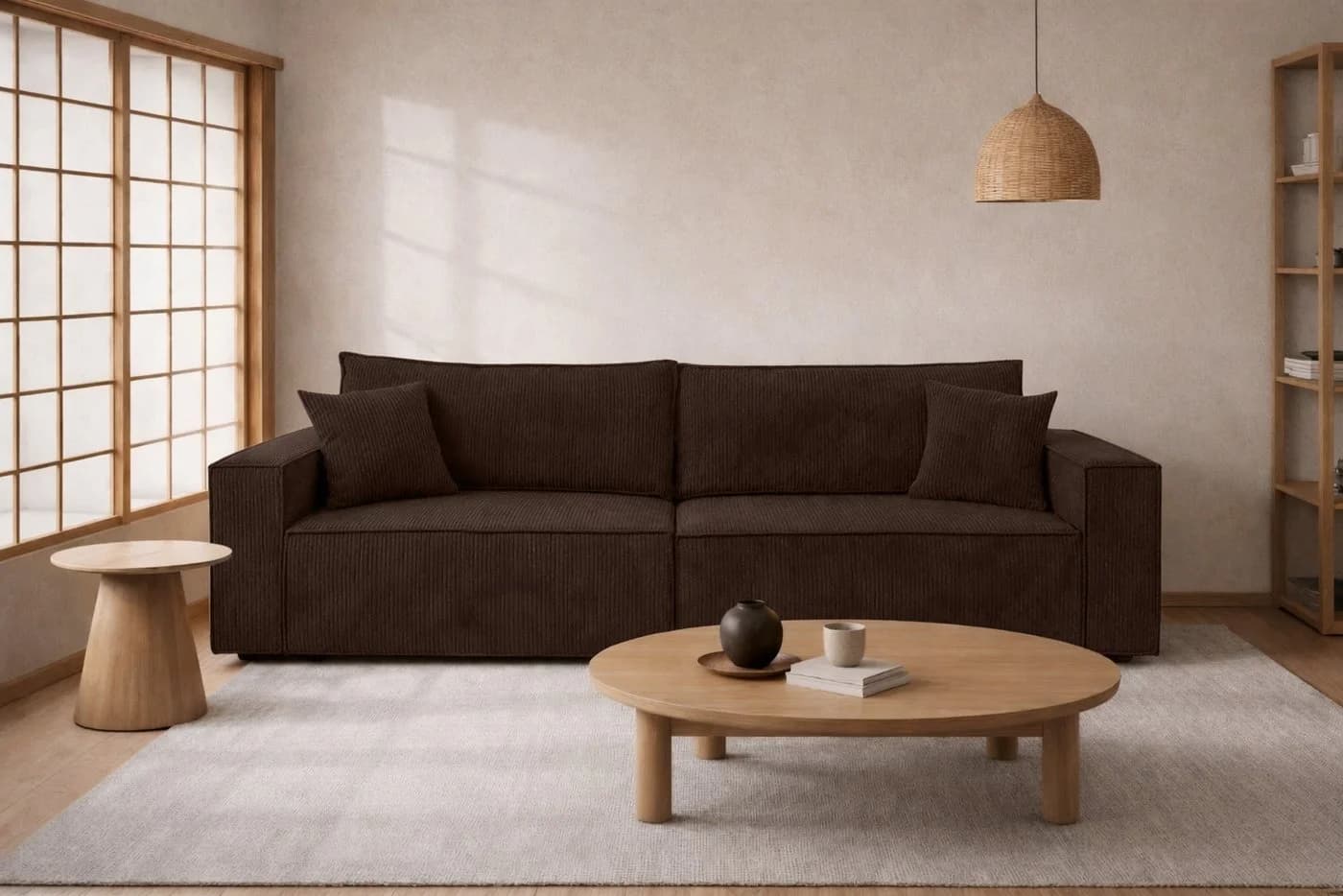 Kaiser Möbel Schlafsofa BEST SCORNER mit Bettkasten Cordstoff - Bild 2