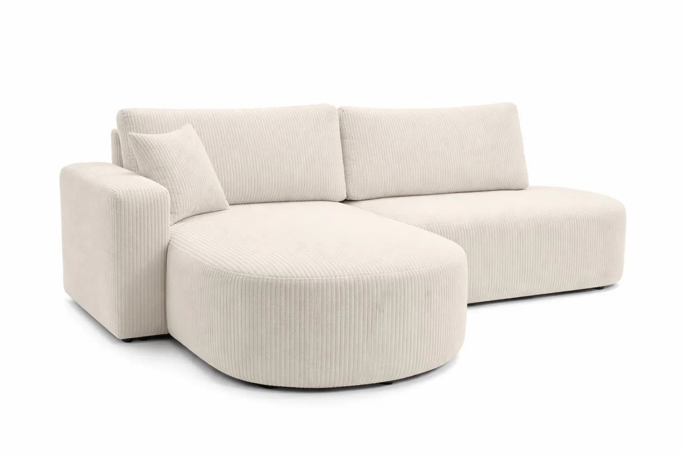 Kaiser Ecksofa mit Schlaffunktion & Bettkasten Cordstoff ROUND ONE OPEN XL - Bild 4