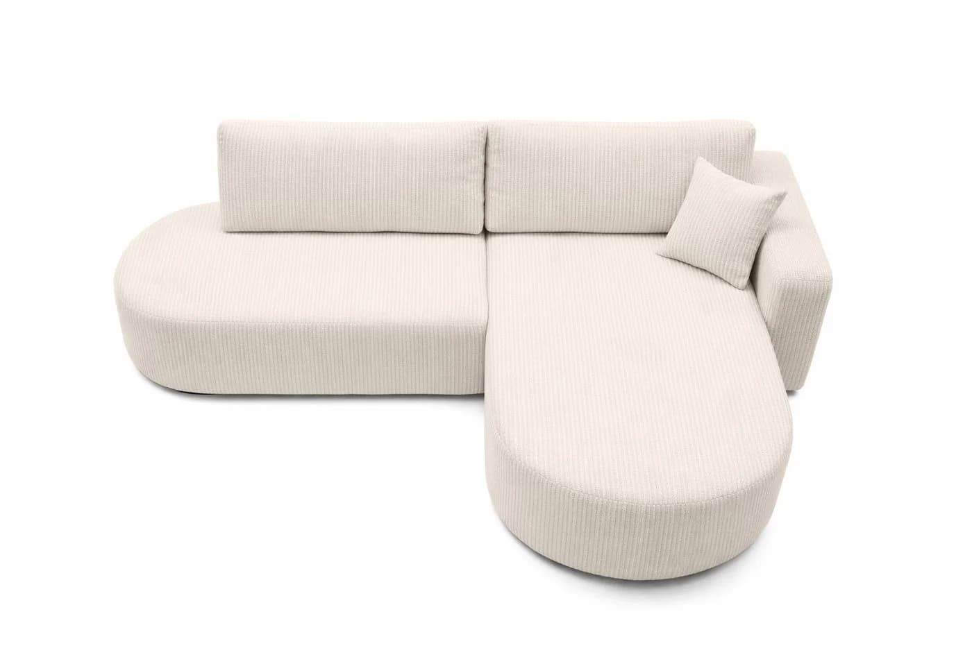 Kaiser Ecksofa mit Schlaffunktion & Bettkasten Cordstoff ROUND ONE OPEN XL - Bild 5